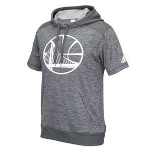 Adidas Golden State Warriors Short Sleeve Hoodie